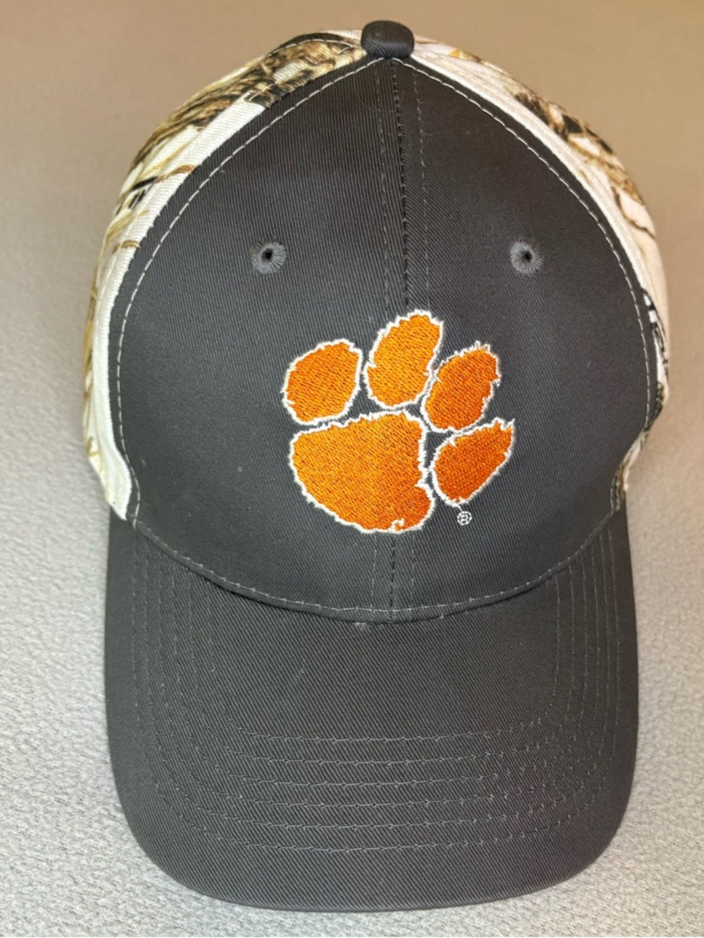 Clemson Tigers Hat True Timber Camo Strapback Cap Orange Logo